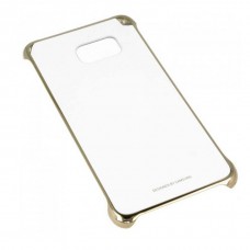 Dėklas originalus Clear Cover Samsung S7 G930 auksinis