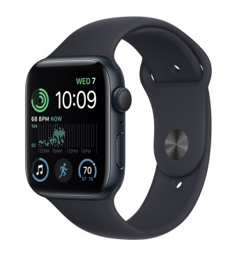 Išmanusis laikrodis Apple Watch SE (2nd Gen) GPS 44mm Midnight Aluminum Case with Sport Band